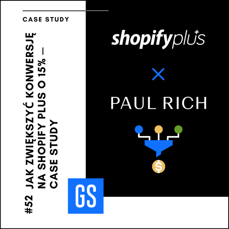 Optymalizacja konwersji na Shopify PLUS – Case Study
