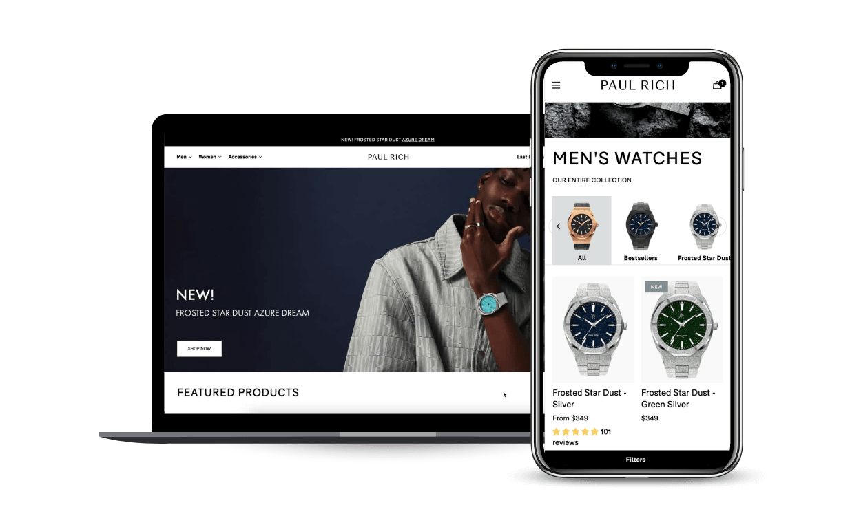 Wdrożenie Paul Rich na Shopify PLUS