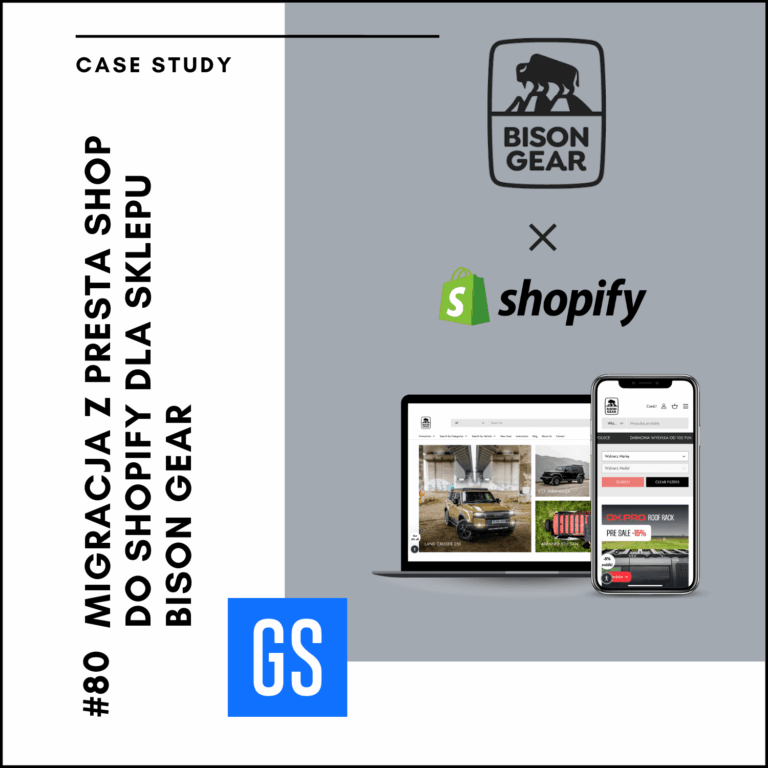 Migracja z PrestaShop do Shopify dla sklepu Bison Gear – Case Study