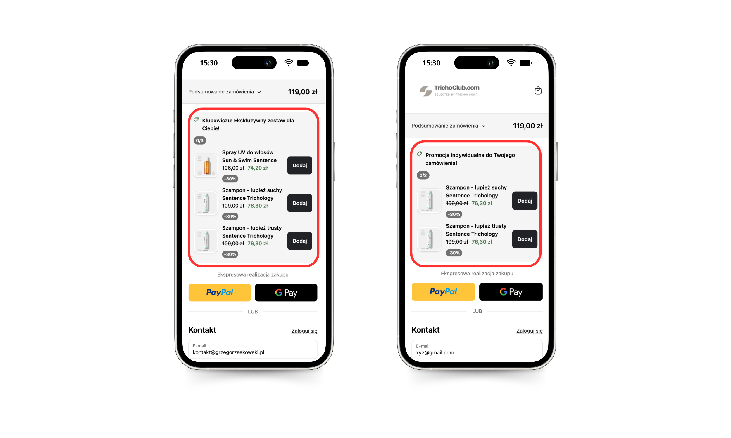 Cross-Selling w Checkout