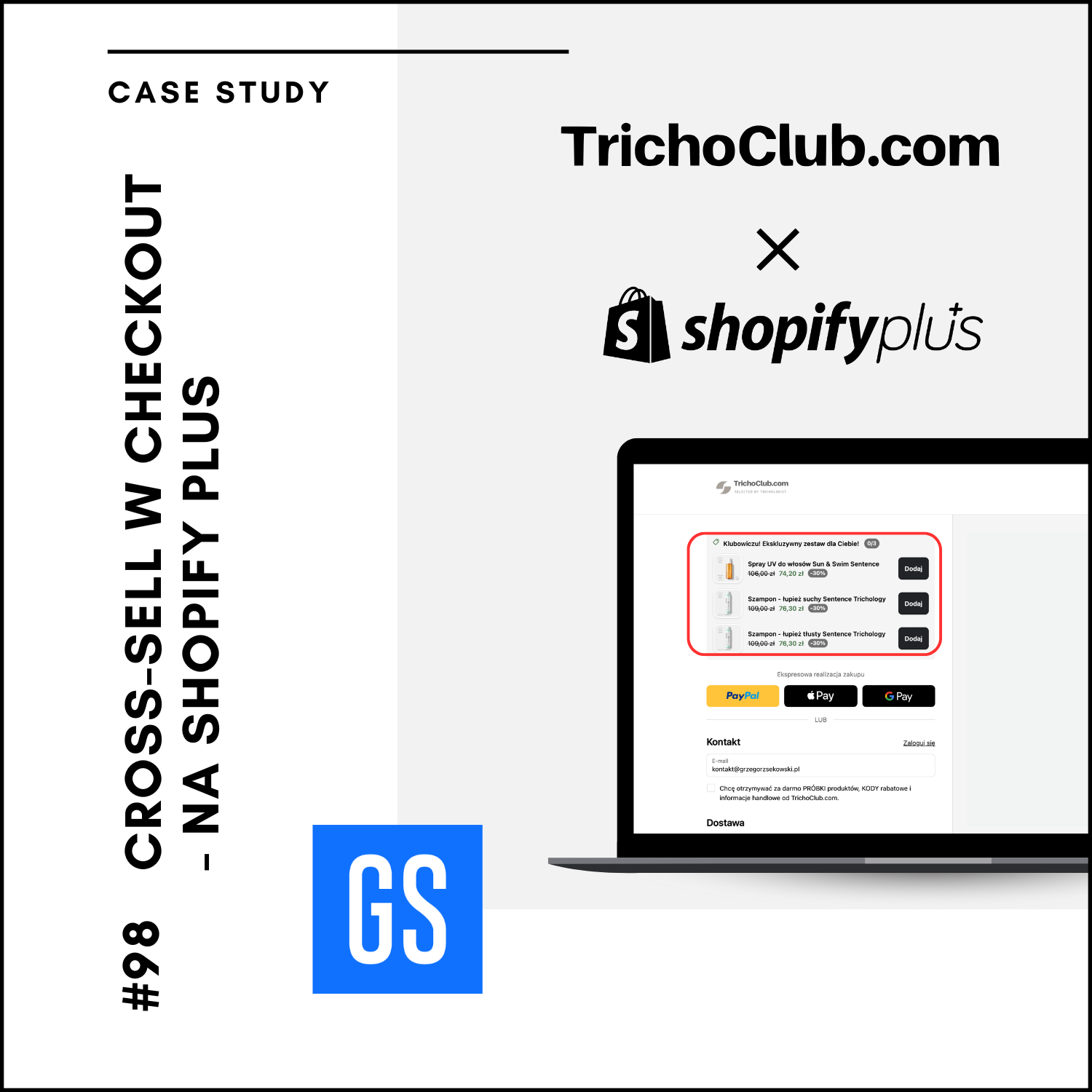 Cross-Sell w Checkout na Shopify PLUS – Case Study